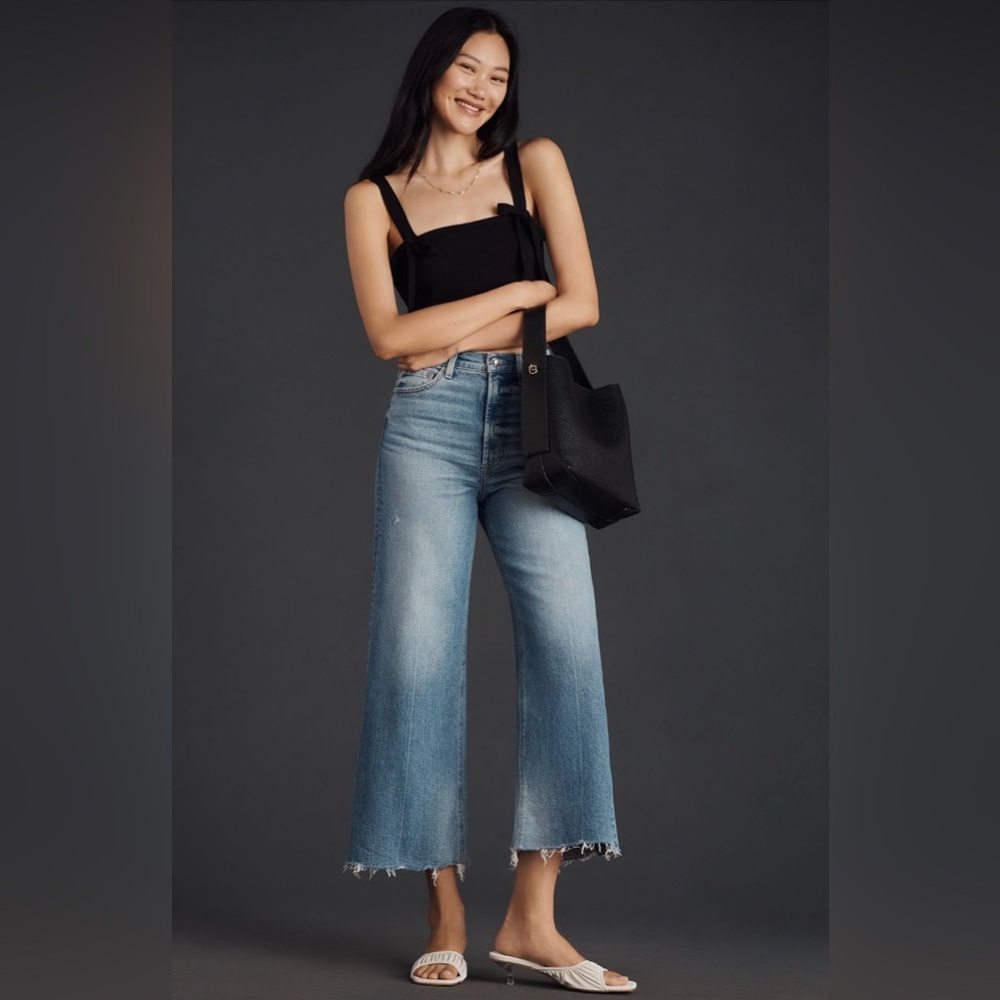 Pistola Lana High-Rise Crop Wide-Leg Jeans